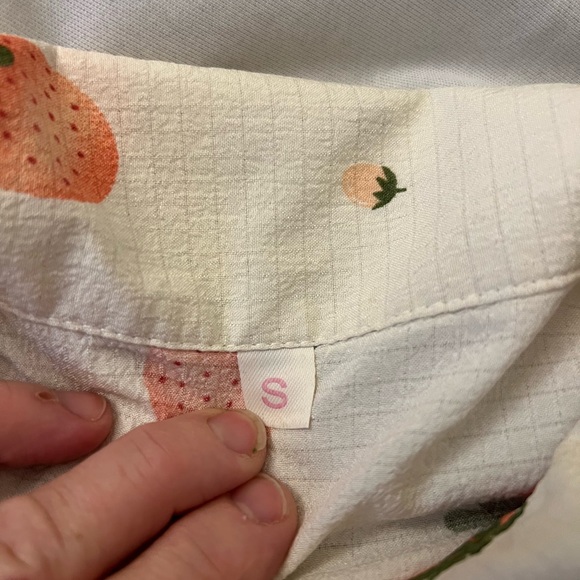 Strawberry Print Kids Pajamas Set - Picture 2 of 4